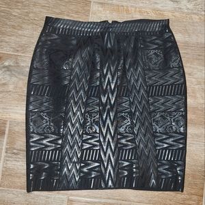Express Black Mini Skirt, Size Medium